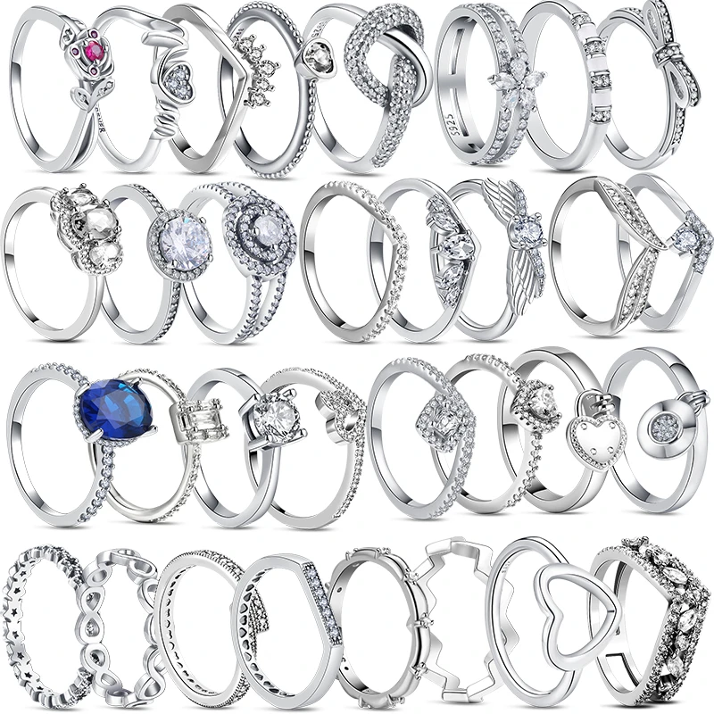 925 Sterling Silver Rings Mother's Day Love Butterfly Zircon Sparkling Fit Brand Pantora Fashion Jewelry Women Anniversary Gifts
925 Sterling Silver Rings Mother's Day Love Butterfly Zircon Sparkling Fit Brand Pantora Fashion Jewelry Women Anniversary Gifts