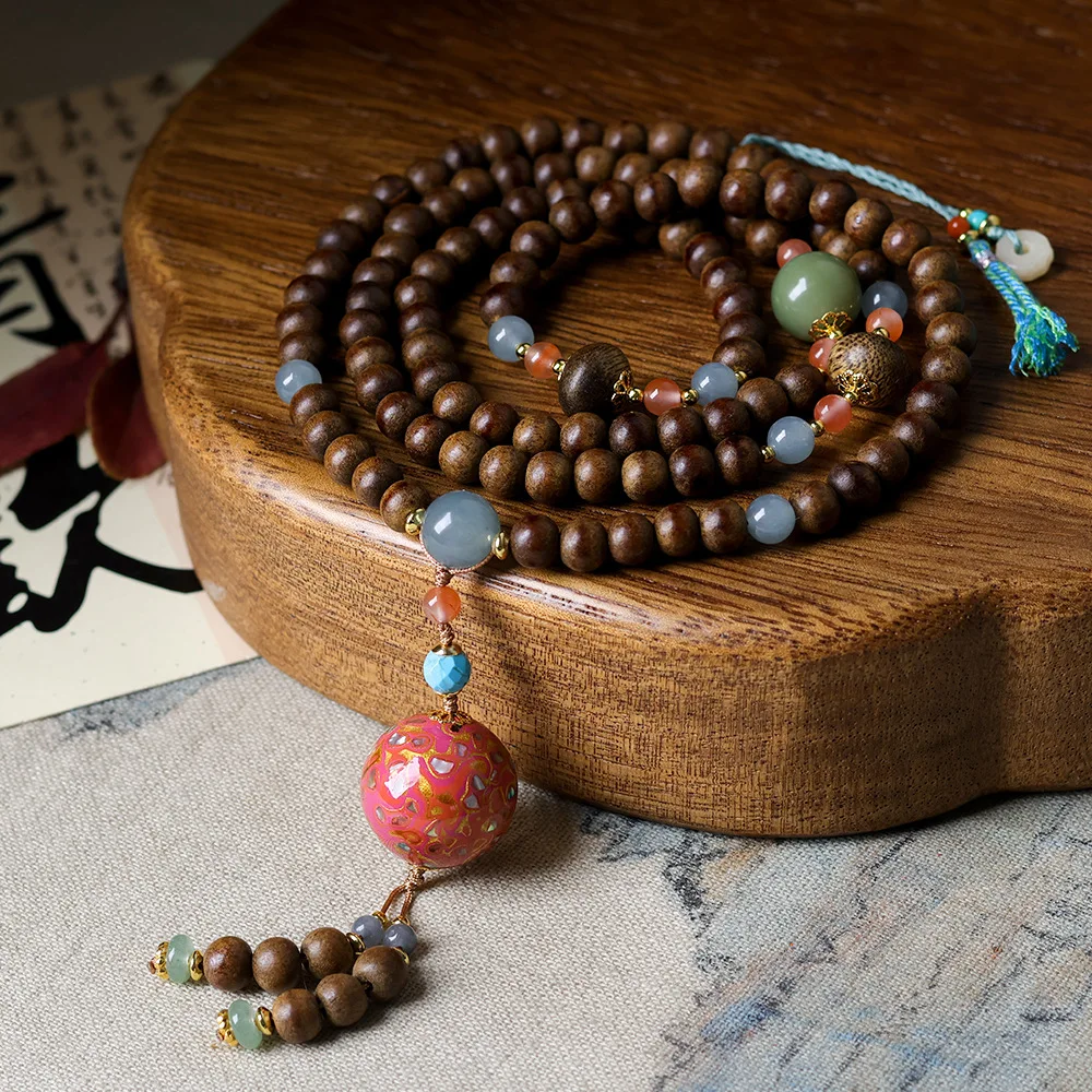 New Chinese Style First Grade Butter Agarwood Necklace Original Cultural Play Lacquer Pendant Sweater Chain Gifts
New Chinese Style First Grade Butter Agarwood Necklace Original Cultural Play Lacquer Pendant Sweater Chain Gifts