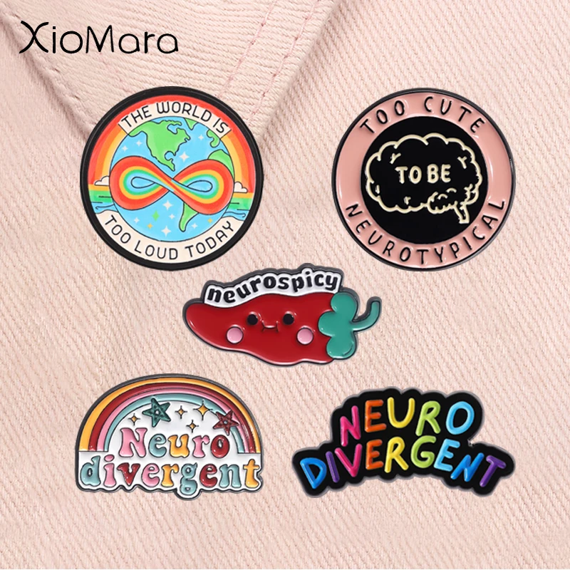 The World Is Too Loud Today Enamel Pin Rainbow Neurodivergent ADHD Autism Awareness Mental Health Brooch Lapel Badge Jewelry Gif
The World Is Too Loud Today Enamel Pin Rainbow Neurodivergent ADHD Autism Awareness Mental Health Brooch Lapel Badge Jewelry Gif