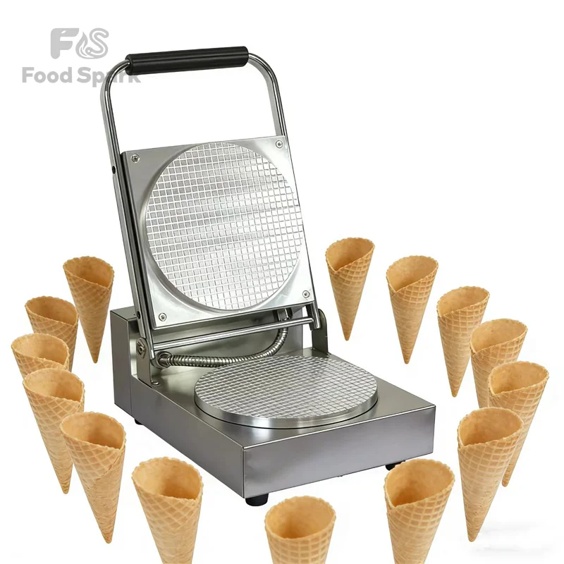 Professional Manufacturer Restaurant Waffle Cone Maker Ice Cream Cone Skin Making Machine Egg Roll Machine
Professional Manufacturer Restaurant Waffle Cone Maker Ice Cream Cone Skin Making Machine Egg Roll Machine