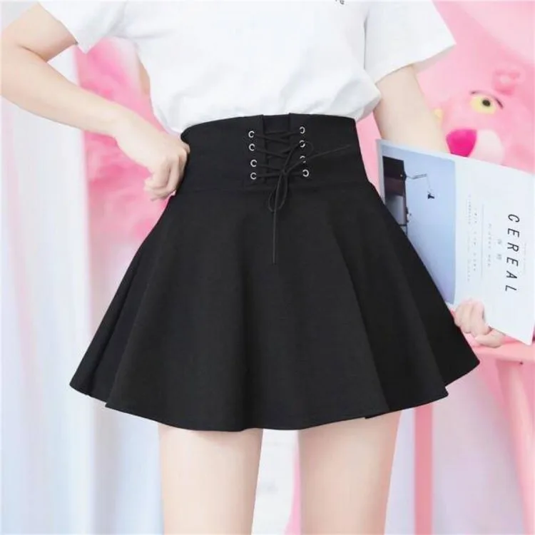 2025 Summer New All-match Skirts Y2k High Waist Black Skirt for Women Korean Fashion Ruched Lace Up Faldas Sexy Mujer
2025 Summer New All-match Skirts Y2k High Waist Black Skirt for Women Korean Fashion Ruched Lace Up Faldas Sexy Mujer