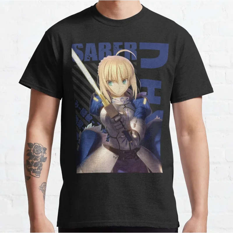 Cute Anime Saber kawaii video game Fate stay night Short-sleeve crewneck T-shirt for men large size Adult Tops S-6xl
Cute Anime Saber kawaii video game Fate stay night Short-sleeve crewneck T-shirt for men large size Adult Tops S-6xl