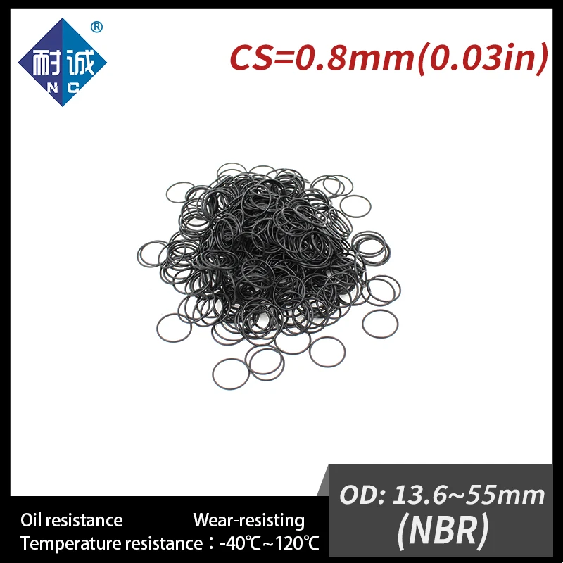 5 PCS / Lot Nitrile Rubber O-ring Black NBR 70A CS 0.8mm OD 13.6/18/22.3/25/30.6/32.8/42/47/55*0.8 O Ring Gasket Oil Waterproof
5 PCS / Lot Nitrile Rubber O-ring Black NBR 70A CS 0.8mm OD 13.6/18/22.3/25/30.6/32.8/42/47/55*0.8 O Ring Gasket Oil Waterproof