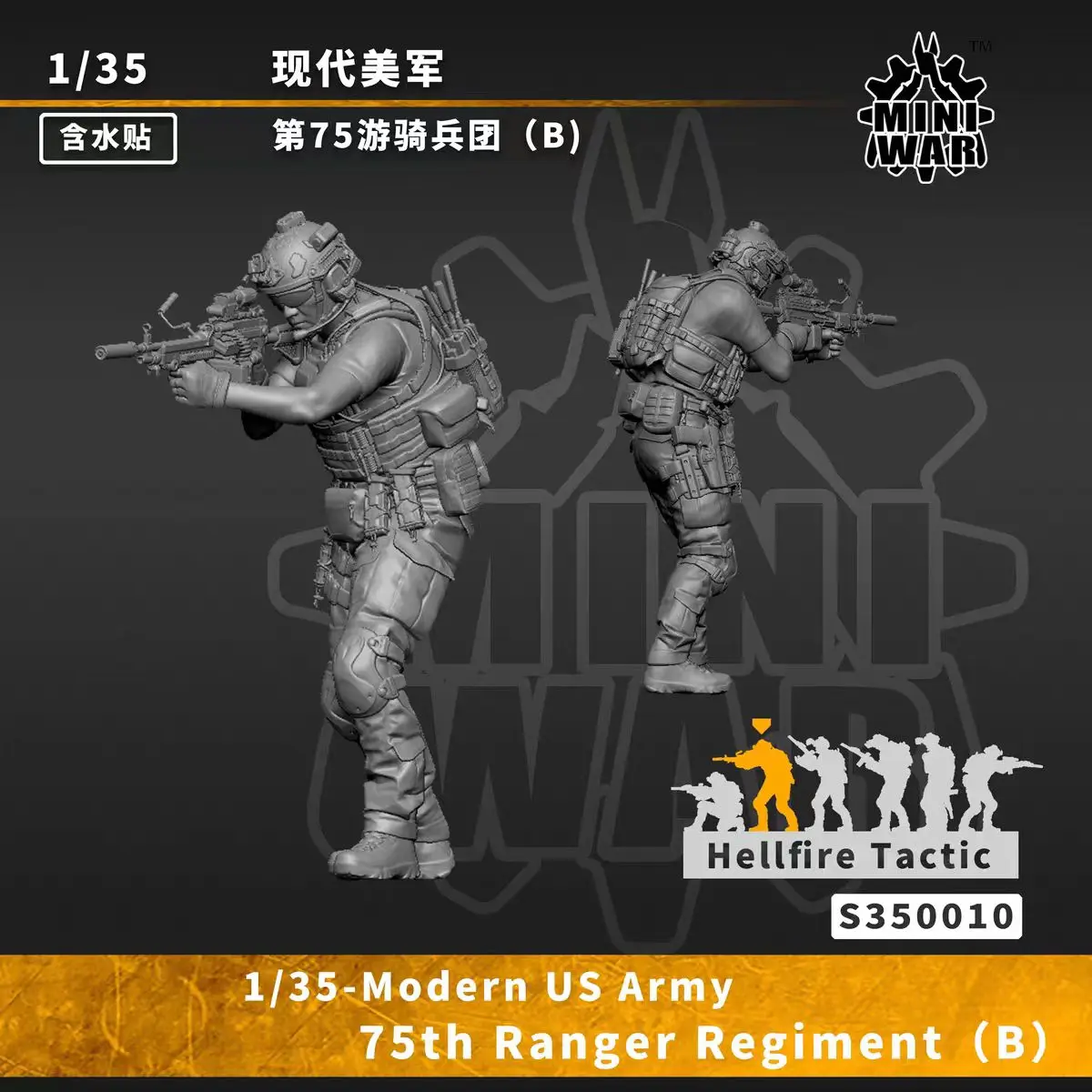 【MINIWAR】1/35 Resin soldier U.S model kits figure colorless and self-assembled 3D (B) S350010
【MINIWAR】1/35 Resin soldier U.S model kits figure colorless and self-assembled 3D (B) S350010
