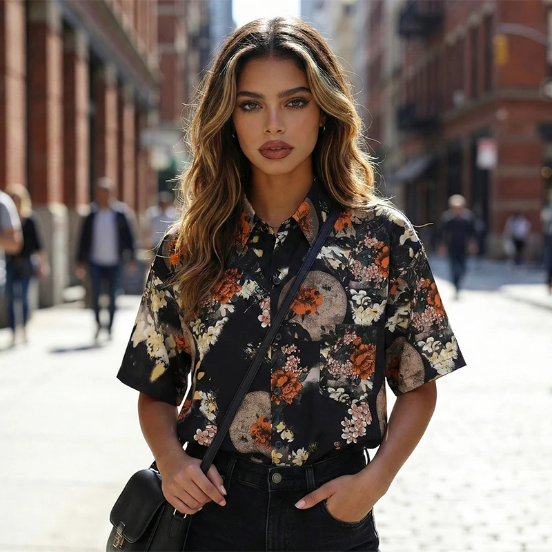 Vintage Noir Floral Shirt Japanese Graphic Peony Moon Print Streetwear Harajuku Short Sleeve Hawaiian Shirt Casual Summer Tops
Vintage Noir Floral Shirt Japanese Graphic Peony Moon Print Streetwear Harajuku Short Sleeve Hawaiian Shirt Casual Summer Tops
