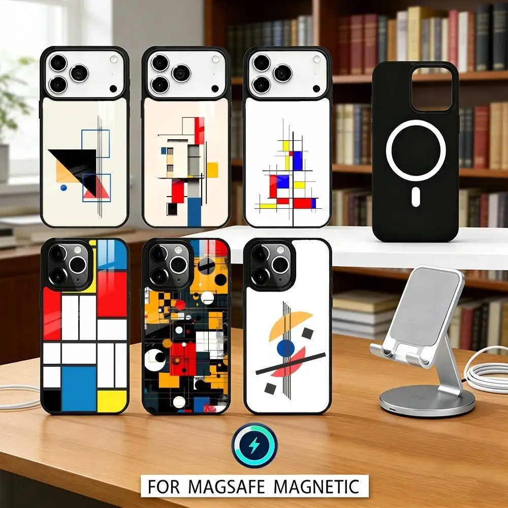 Чехол для телефона с абстрактными фигурами в стиле Мондриана-Баухауса, магнитный, для iPhone 17, 16, 15, 14, 13, 12 Pro Max, совместимый с беспроводной зарядкой MagSafe
Чехол для телефона с абстрактными фигурами в стиле Мондриана-Баухауса, магнитный, для iPhone 17, 16, 15, 14, 13, 12 Pro Max, совместимый с беспроводной зарядкой MagSafe