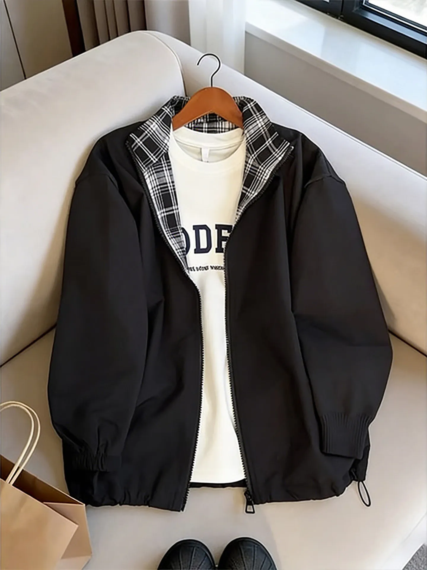 Cleanfit Bla Plaid Splicing Men's Jaet Spring Autumn Wearable Spor Baseball Sle Polyester Casual Long Sve Coat
Cleanfit Bla Plaid Splicing Men's Jaet Spring Autumn Wearable Spor Baseball Sle Polyester Casual Long Sve Coat