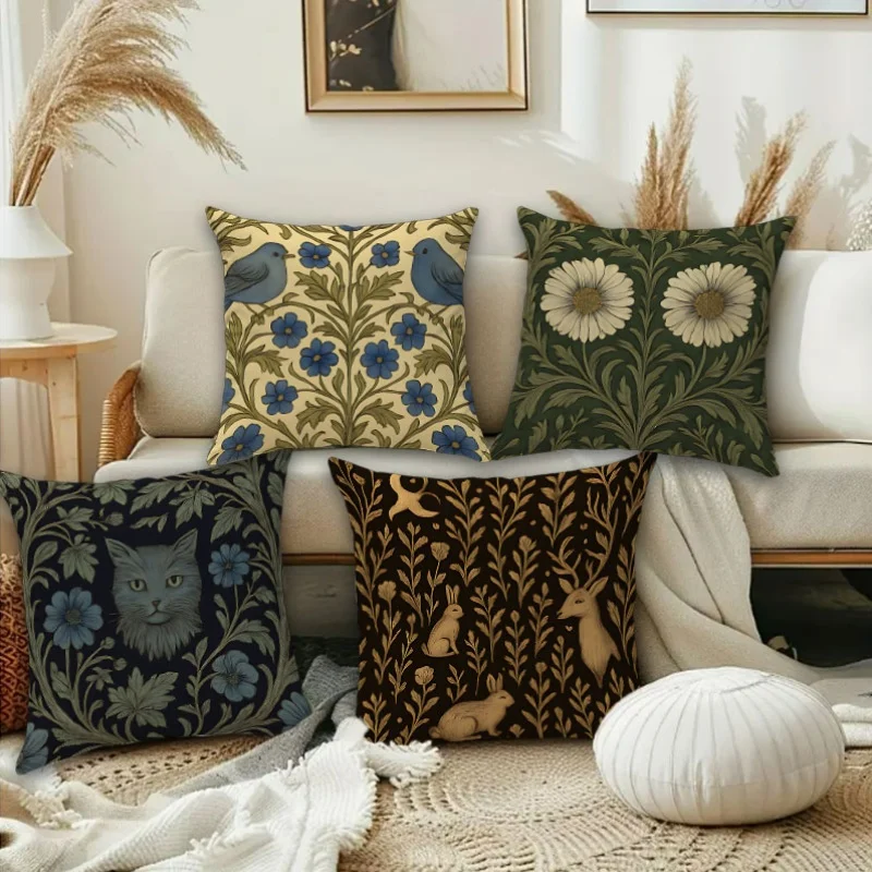 4pcs Flower Bird Design double-sided Printed pillow cover Short plush Suitable living rooms bedrooms sofas throw cushion cover
4pcs Flower Bird Design double-sided Printed pillow cover Short plush Suitable living rooms bedrooms sofas throw cushion cover