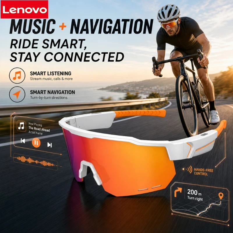 Lenovo Motorcycle Sunglasses Riding Listening to Music Calling Navigation Outdoor Cycling Driving Hiking Eyewear Goggles 2026
Lenovo Motorcycle Sunglasses Riding Listening to Music Calling Navigation Outdoor Cycling Driving Hiking Eyewear Goggles 2026