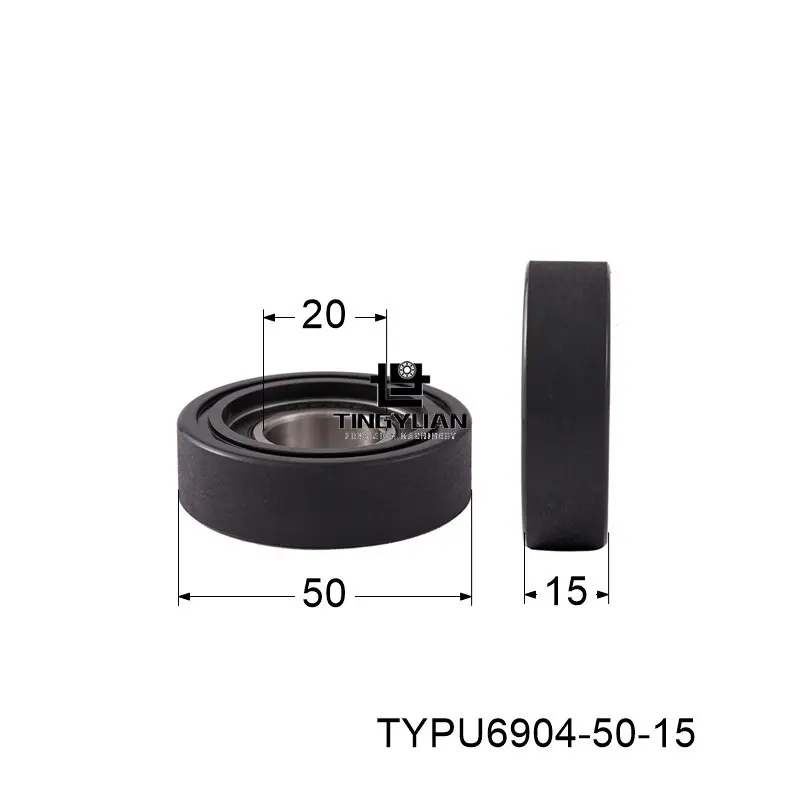 Polyurethane Roller TYPU6904-50-15mm Flat Type ID20 OD50 TPU 1pcs black Wheel Roller Pulley With 304 Screws Guide Wheel
Polyurethane Roller TYPU6904-50-15mm Flat Type ID20 OD50 TPU 1pcs black Wheel Roller Pulley With 304 Screws Guide Wheel