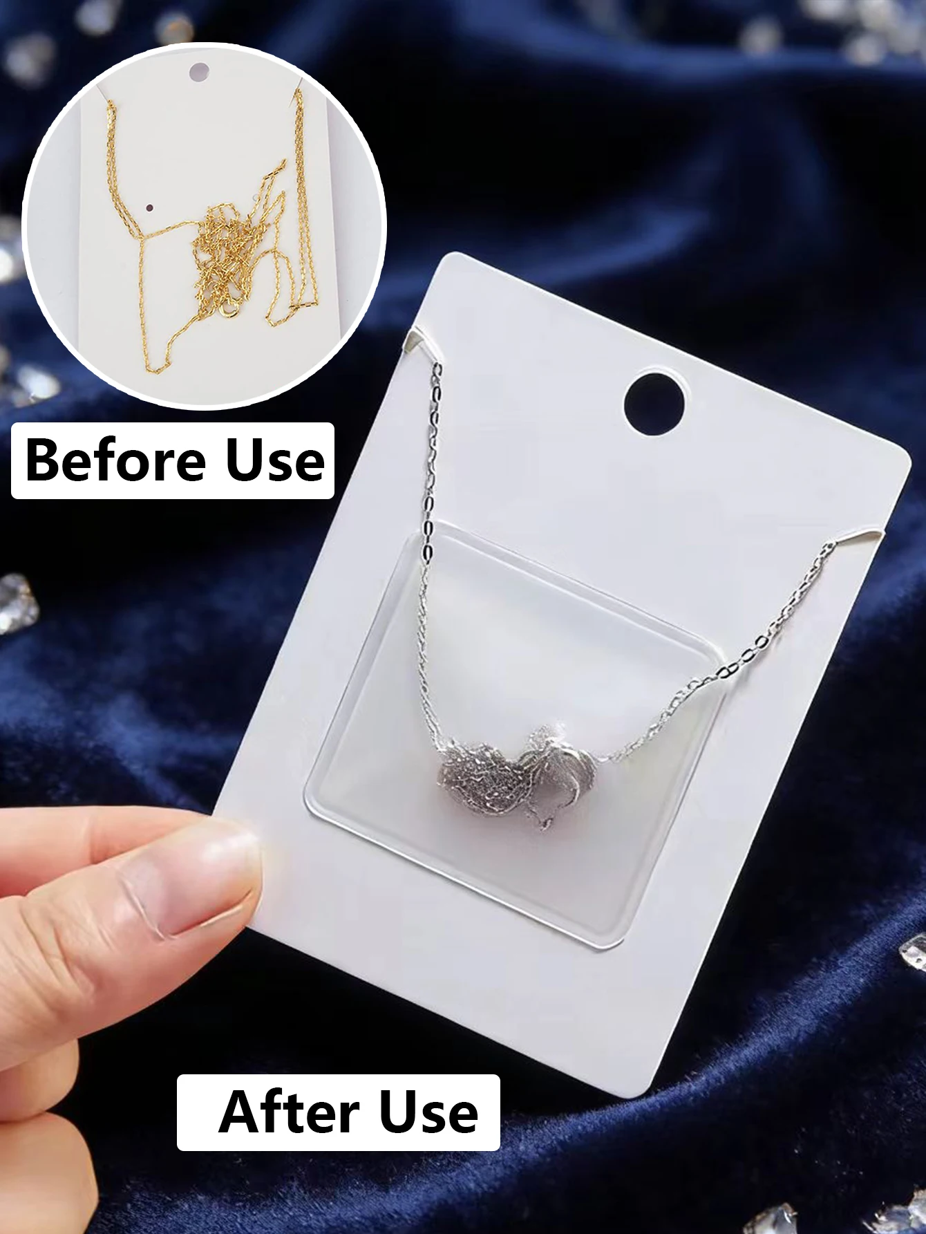 50pcs Necklace Display PVC Pouch Self-Adhesive Pockets Bag for Necklace Display Cards Loose Chain Storage Jewelry Supplies
50pcs Necklace Display PVC Pouch Self-Adhesive Pockets Bag for Necklace Display Cards Loose Chain Storage Jewelry Supplies