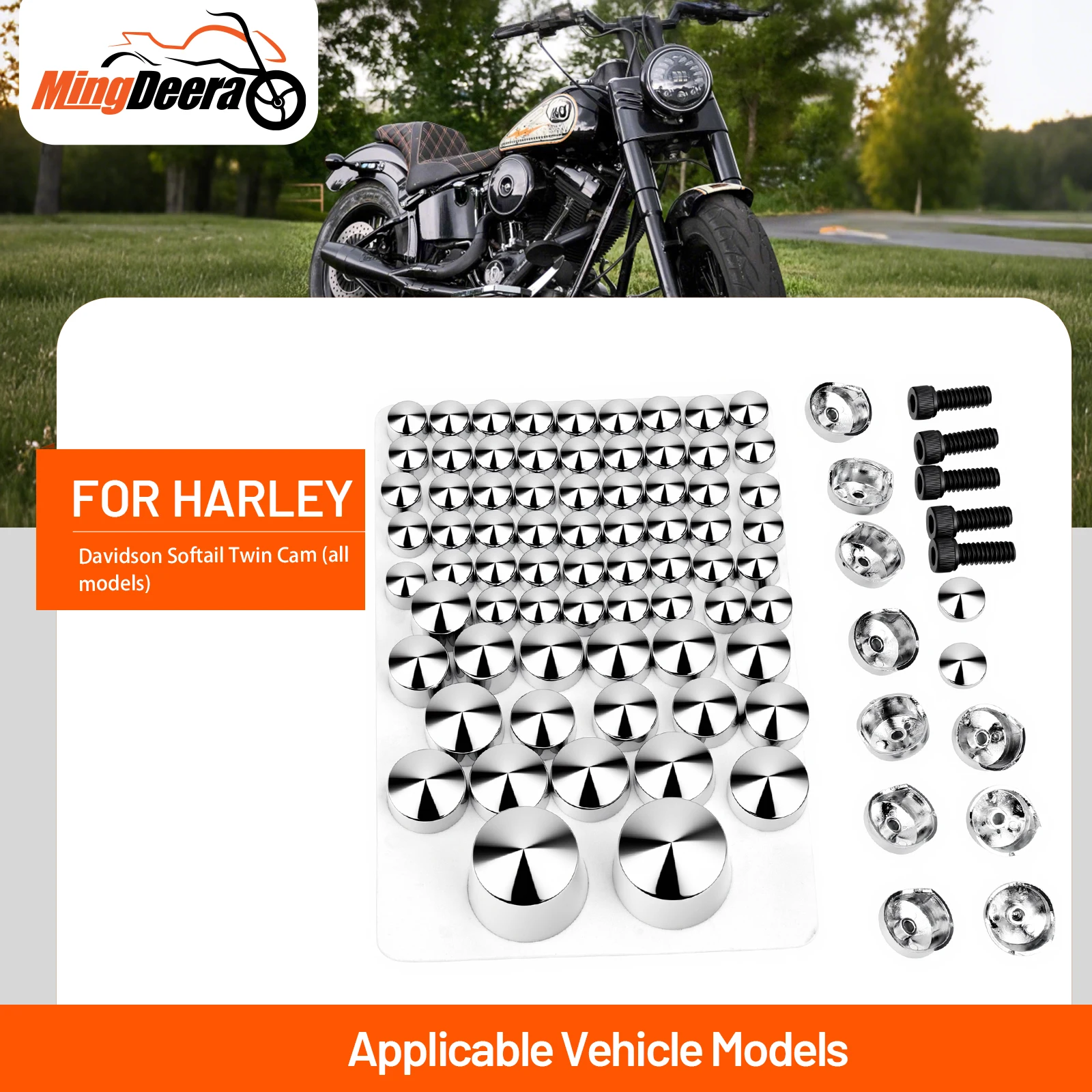 81Pcs bolts Motorcycle Bolt Covers Head For Harley Davidson Softail Twin Cam 2007-2013 Motorcycle Bolt Cover Caps Kit
81Pcs bolts Motorcycle Bolt Covers Head For Harley Davidson Softail Twin Cam 2007-2013 Motorcycle Bolt Cover Caps Kit