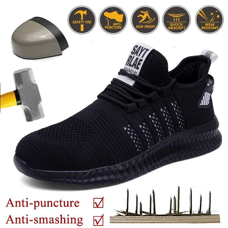 Men's and Women's Work Safety Shoes, Steel Toe Anti Smashing Boots, Breathable Mesh Adult Comfortable Anti Stab Sports Shoes
Men's and Women's Work Safety Shoes, Steel Toe Anti Smashing Boots, Breathable Mesh Adult Comfortable Anti Stab Sports Shoes