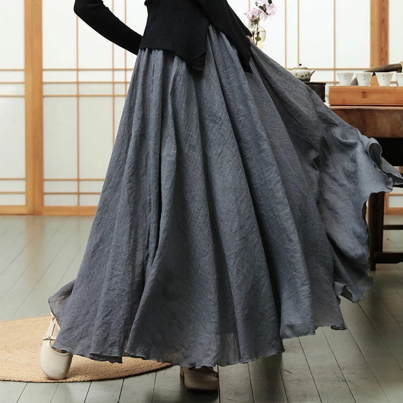 2026 New Arrival Spring/summer Women Casual Loose Elastic Waist A-line Skirt Good Quality Cotton Linen Ankle-length Skirts T51
2026 New Arrival Spring/summer Women Casual Loose Elastic Waist A-line Skirt Good Quality Cotton Linen Ankle-length Skirts T51