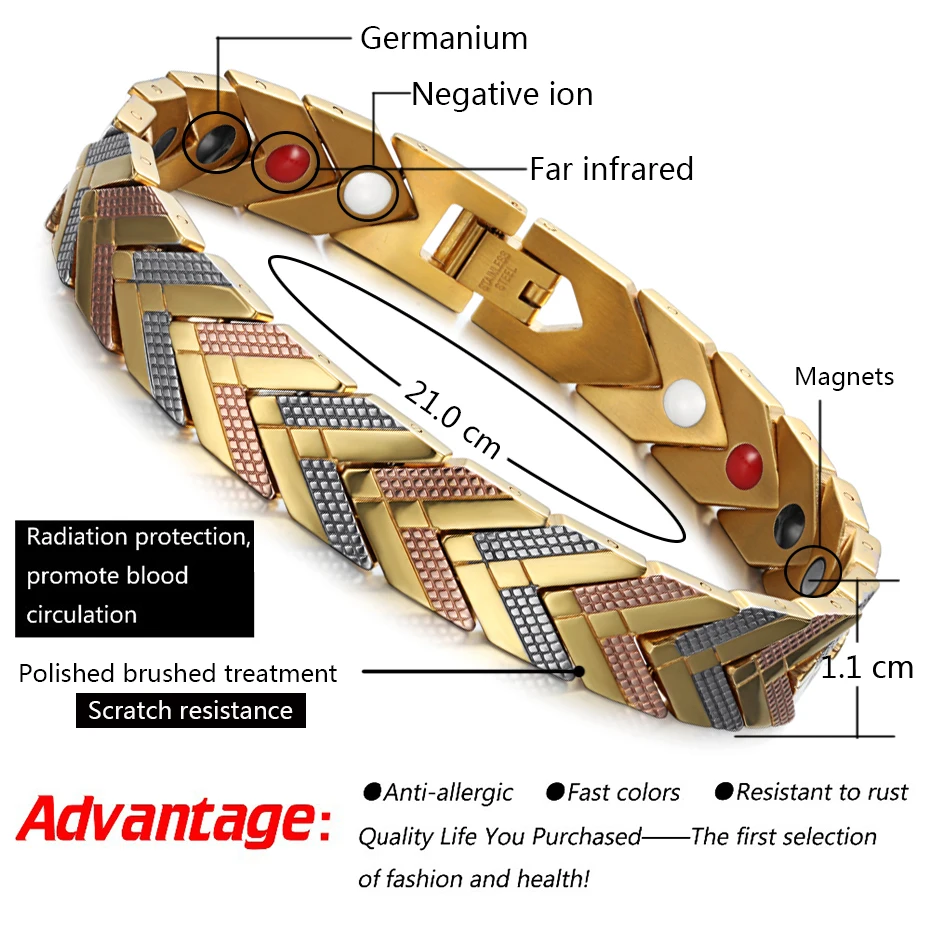 Rainso Stainless steel Magnetic Bracelet For Women Bracelet Viking Girl Jewelry 4in1 Bangle Women's Wristband
Rainso Stainless steel Magnetic Bracelet For Women Bracelet Viking Girl Jewelry 4in1 Bangle Women's Wristband