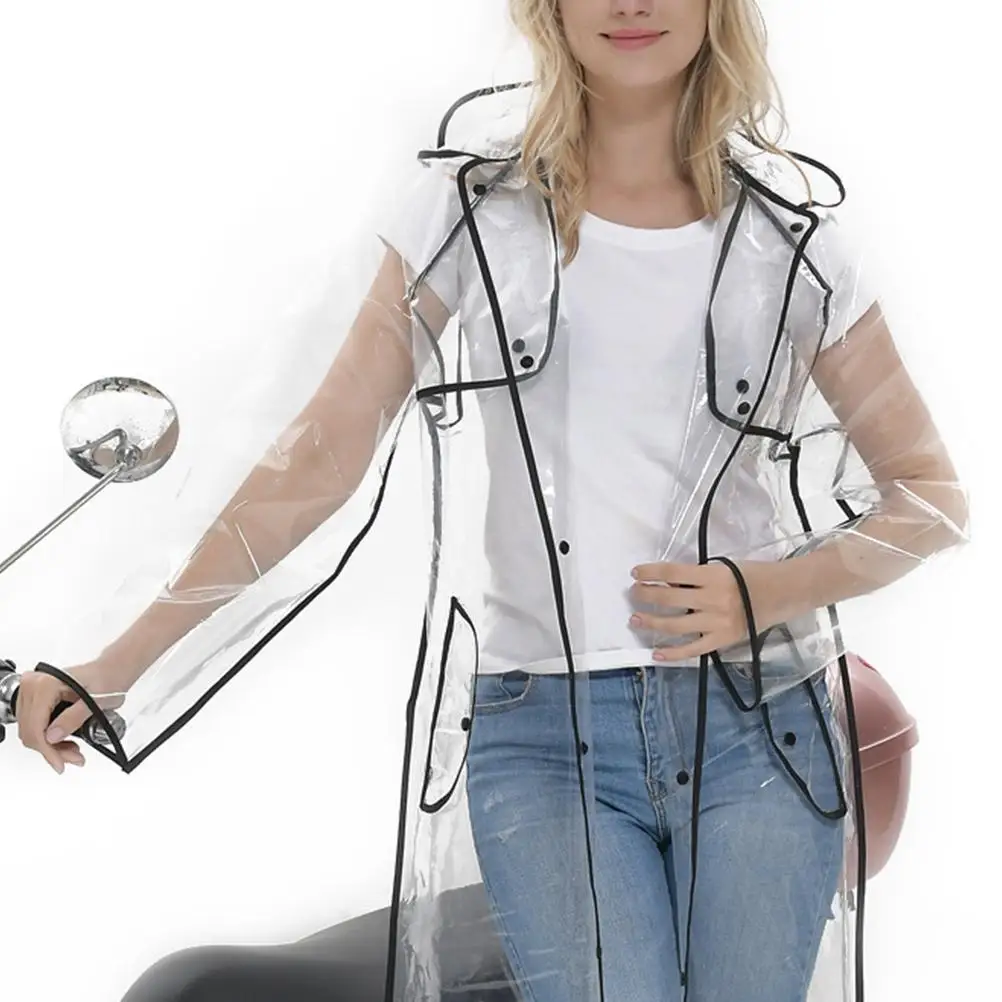 Black Slicker Rain Coat Lightweight Rainwear Mid Mid Long Rainwear Long Transparent Jacket Women Eco EVA Outdoor Cycling
Black Slicker Rain Coat Lightweight Rainwear Mid Mid Long Rainwear Long Transparent Jacket Women Eco EVA Outdoor Cycling