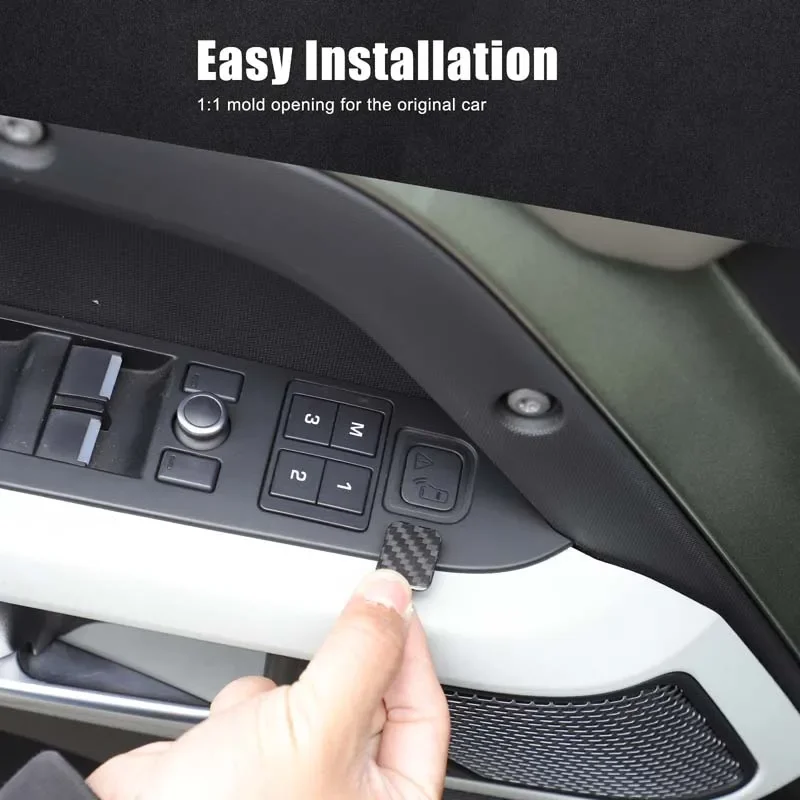 For Land Rover Defender 90 110 130 2020-2025+ Real Carbon Fiber Car Glass Lift Groove Decorative Stickers Interior Accessories
For Land Rover Defender 90 110 130 2020-2025+ Real Carbon Fiber Car Glass Lift Groove Decorative Stickers Interior Accessories