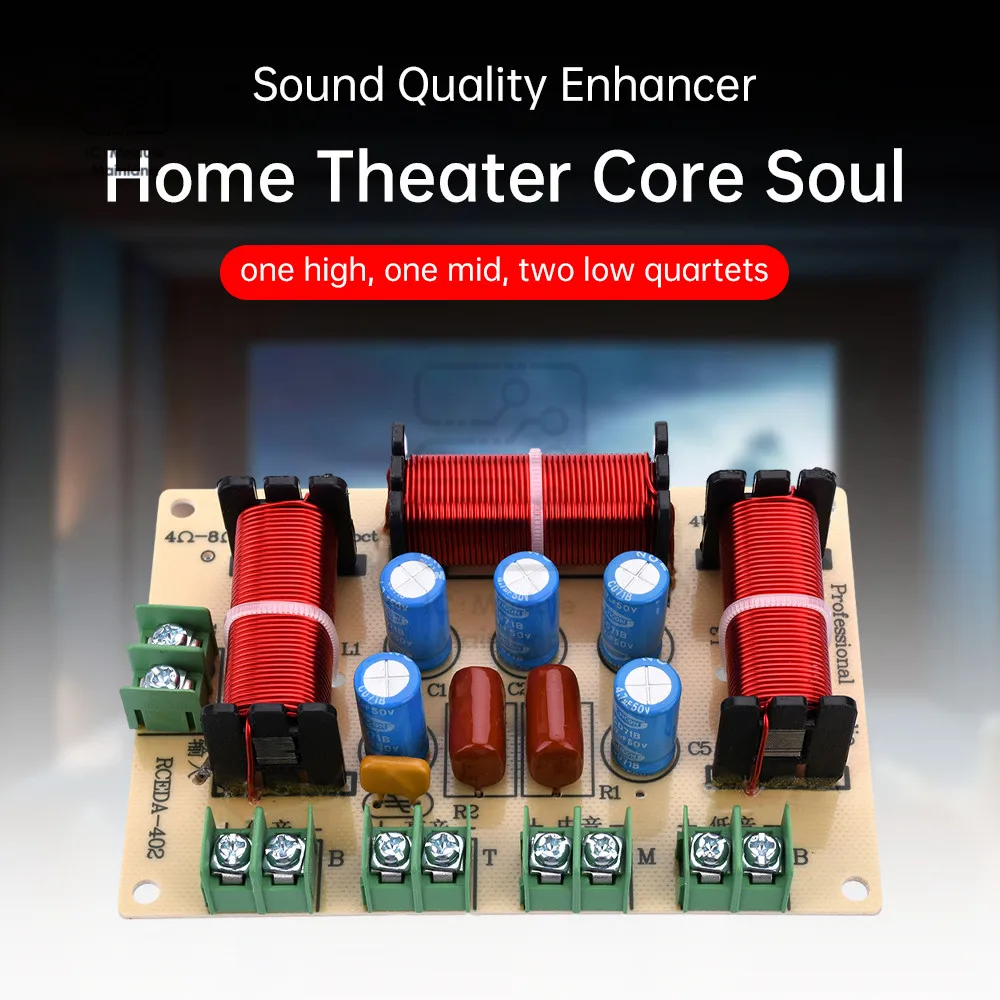 120W High School Two Low Quad Crossover Crossover Solderless Home Speaker Modification Crossover Stereo Audio Crossover Filter
120W High School Two Low Quad Crossover Crossover Solderless Home Speaker Modification Crossover Stereo Audio Crossover Filter