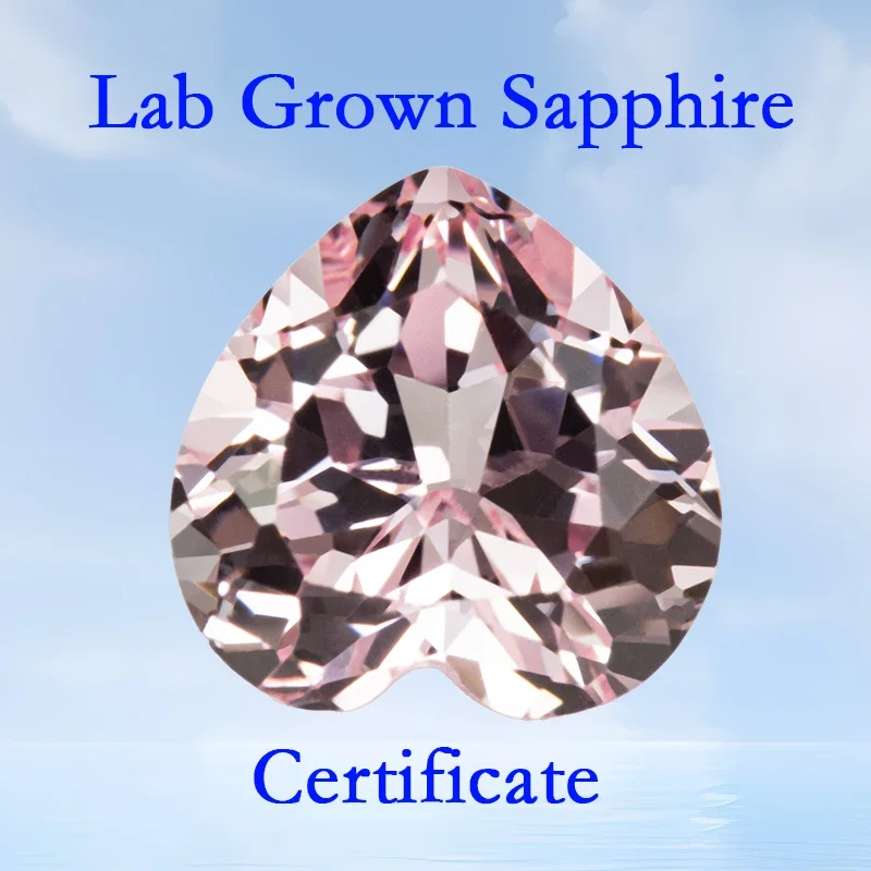 Lab Grown Sapphire Heart Shape VVS1 Sakura Pink Color Charms Beads for Diy Jewelry Making Necklace Selectable AGL Certificate
Lab Grown Sapphire Heart Shape VVS1 Sakura Pink Color Charms Beads for Diy Jewelry Making Necklace Selectable AGL Certificate