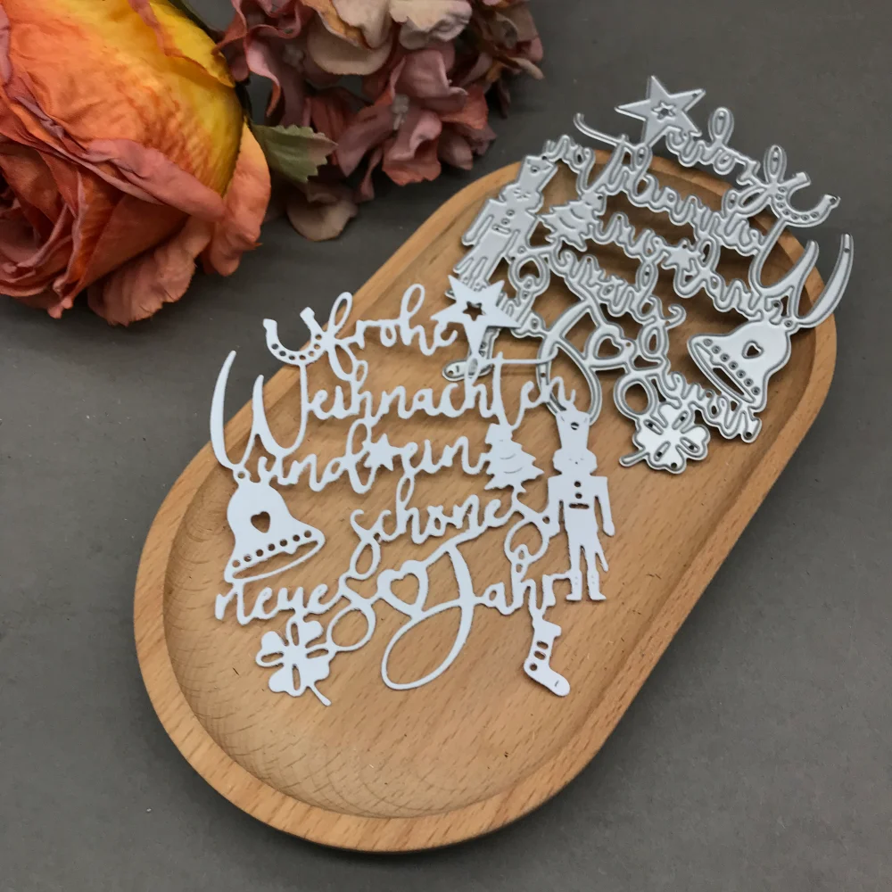 1pcs metal cutting dies cut die mold German word decoration Scrapbook paper craft blade punch stencils dies
1pcs metal cutting dies cut die mold German word decoration Scrapbook paper craft blade punch stencils dies