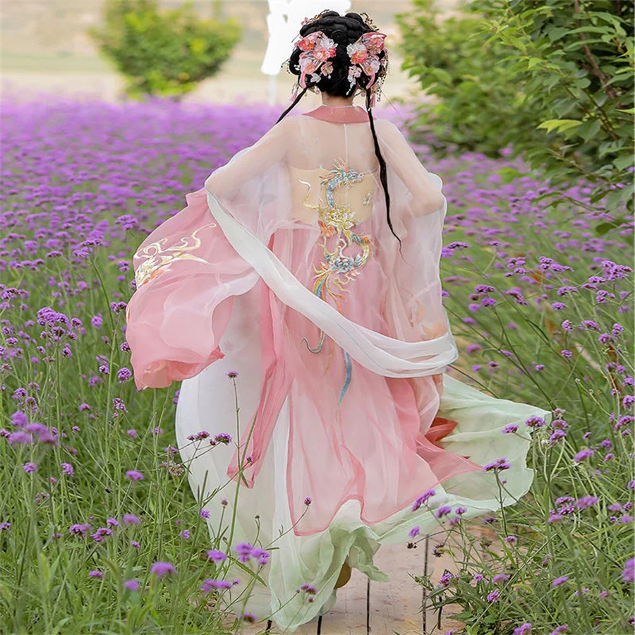 Vintage Hanfu Women Chinese Traditional Stage Dance Dress Female Fairy Cosplay Costume Hanfu Set Blue Elegant Princess Outfits
Vintage Hanfu Women Chinese Traditional Stage Dance Dress Female Fairy Cosplay Costume Hanfu Set Blue Elegant Princess Outfits