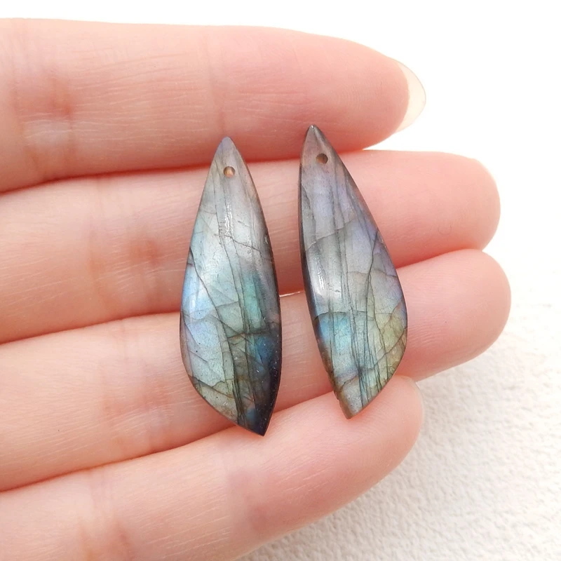Natural Stone Fashion Earrings For Women Handmade Flashy Labradorite Earrings Party Gifts DIY Jewelry 33x11x4mm 5g
Natural Stone Fashion Earrings For Women Handmade Flashy Labradorite Earrings Party Gifts DIY Jewelry 33x11x4mm 5g