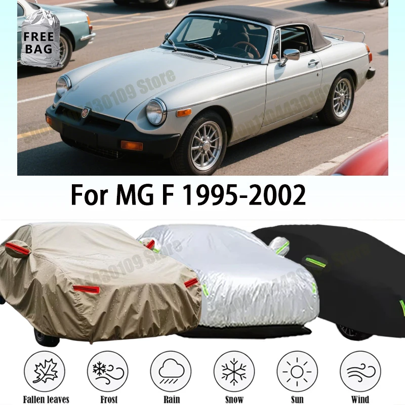 Black Full Car Cover Waterproof Auto Anti-UV Sun Shade Snow Rain Dust Protection Cover All Weather Suitable For MG F 1995-2002
Black Full Car Cover Waterproof Auto Anti-UV Sun Shade Snow Rain Dust Protection Cover All Weather Suitable For MG F 1995-2002