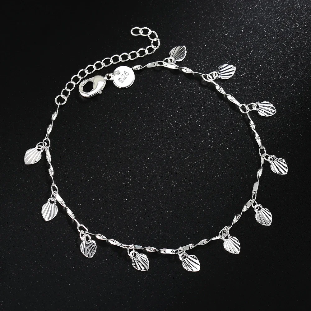New Charm 925 Sterling Silver Popular Heart Card Chain Bracelets for Women Fashion Wedding Party Christmas Gifts Fine Jewelry
New Charm 925 Sterling Silver Popular Heart Card Chain Bracelets for Women Fashion Wedding Party Christmas Gifts Fine Jewelry
