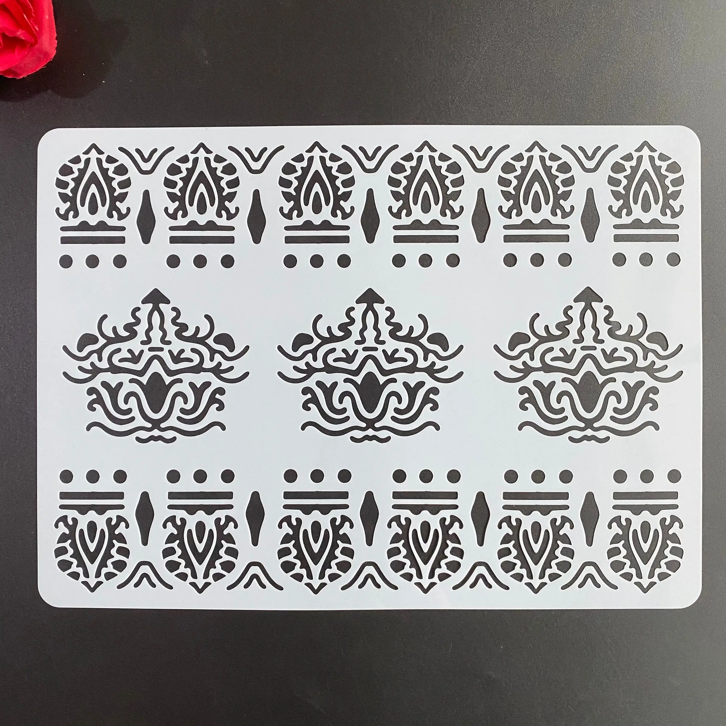 A4 29 *21cm DIY Stencils wall Painting Scrapbook Coloring Embossing Album Decorative Paper Card Template wall mandala cake
A4 29 *21cm DIY Stencils wall Painting Scrapbook Coloring Embossing Album Decorative Paper Card Template wall mandala cake