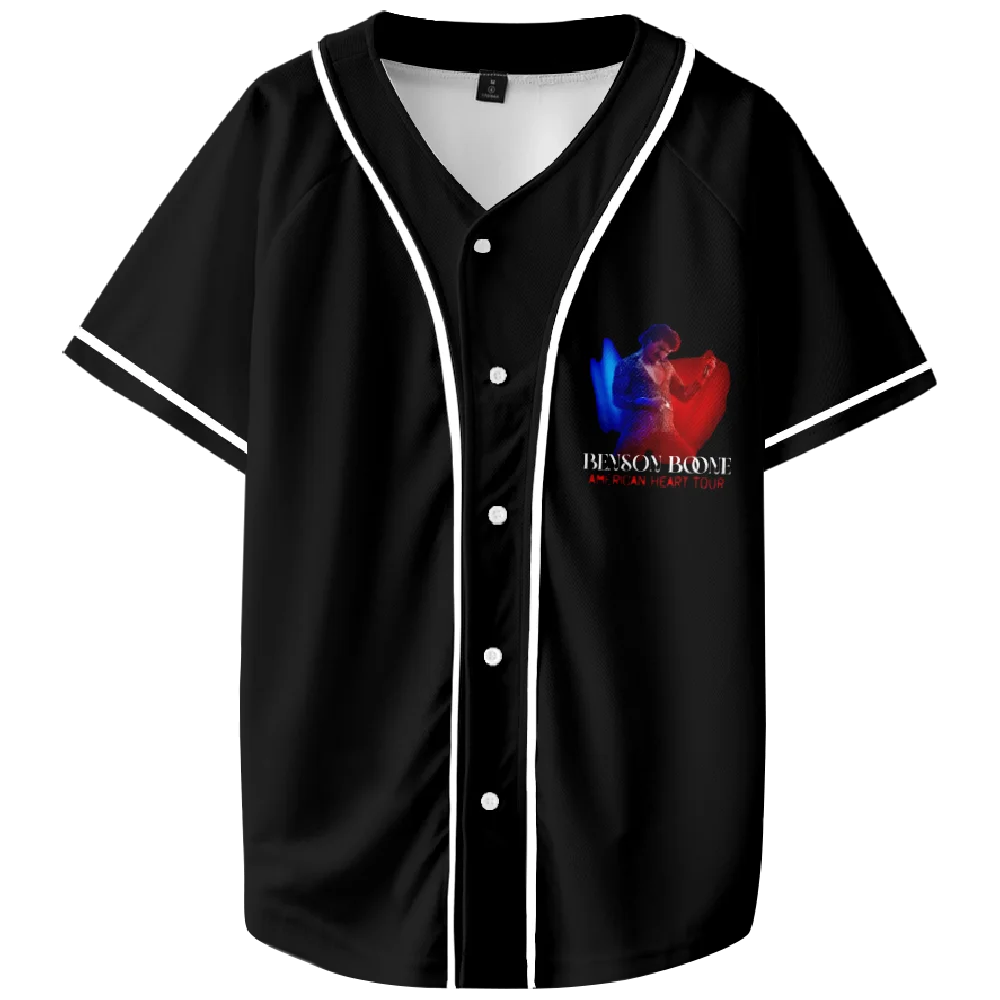 Benson Boone Merch Baseball Jacket T-shirts Summer Unisex Fashion V-neck Short Sleeve Tee
Benson Boone Merch Baseball Jacket T-shirts Summer Unisex Fashion V-neck Short Sleeve Tee