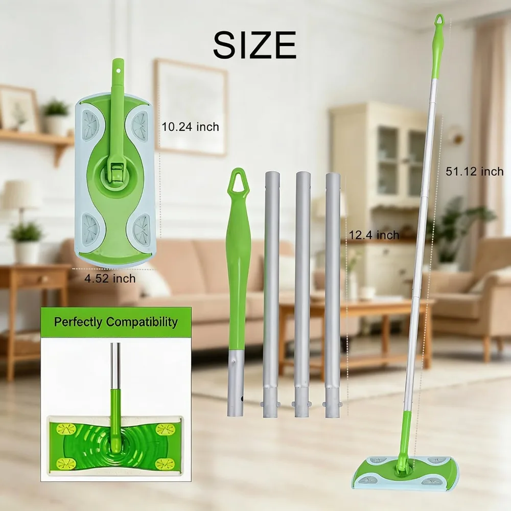 Extended Collapsible Detachable Mop Handle 4.26 ft for High Far Cleaning Easy Install Replacement Compatible with Wet Dry Mops
Extended Collapsible Detachable Mop Handle 4.26 ft for High Far Cleaning Easy Install Replacement Compatible with Wet Dry Mops