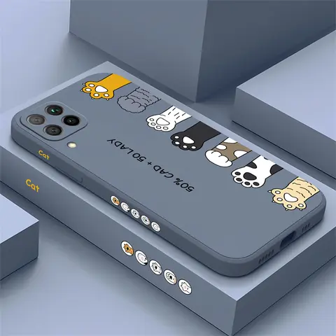 For Huawei Nova 3 3E 4 4E 5T Case Silicone Painting Soft TPU Back Cover For Nova Y70 Plus 7 SE 7i 8 8i 9 SE Cute Cat Paw Cover
