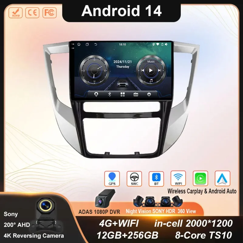 Android For Toyota Agya Wigo 2013 - 2019 Car Radio Video Player Multimedia Navigation Auto Carplay QLED Wifi GPS BT NO 2 din DVD
Android For Toyota Agya Wigo 2013 - 2019 Car Radio Video Player Multimedia Navigation Auto Carplay QLED Wifi GPS BT NO 2 din DVD