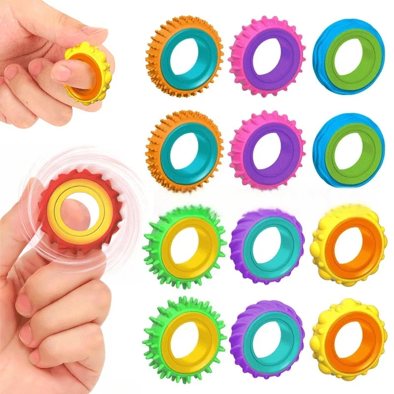 Новые вращающиеся силиконовые сенсорные кольца-фиджеты для детей, антистрессовые игрушки для снятия тревоги, кольца-спиннеры
Новые вращающиеся силиконовые сенсорные кольца-фиджеты для детей, антистрессовые игрушки для снятия тревоги, кольца-спиннеры