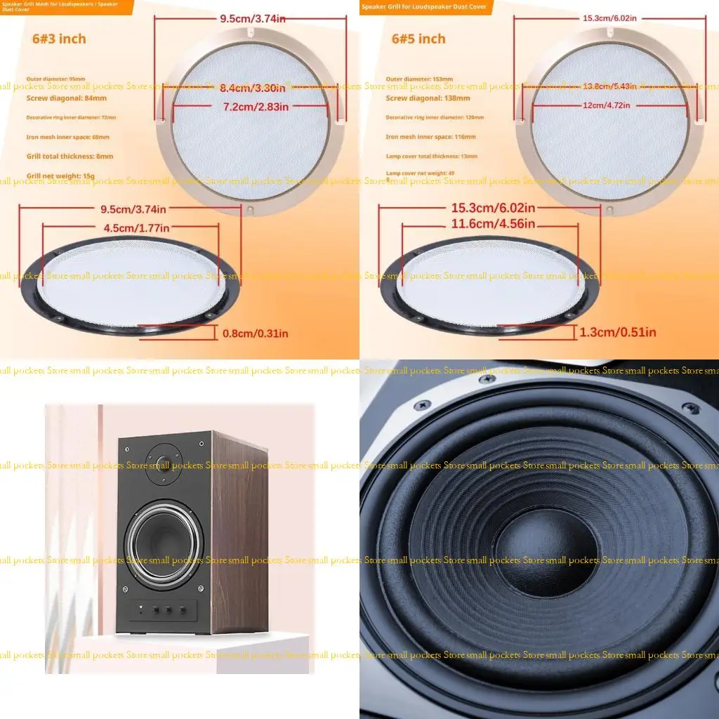 R1WD Metal Mesh Plastic Speaker Grille 2 to 10 Inch Protective Cover Sound Equipment
R1WD Metal Mesh Plastic Speaker Grille 2 to 10 Inch Protective Cover Sound Equipment
