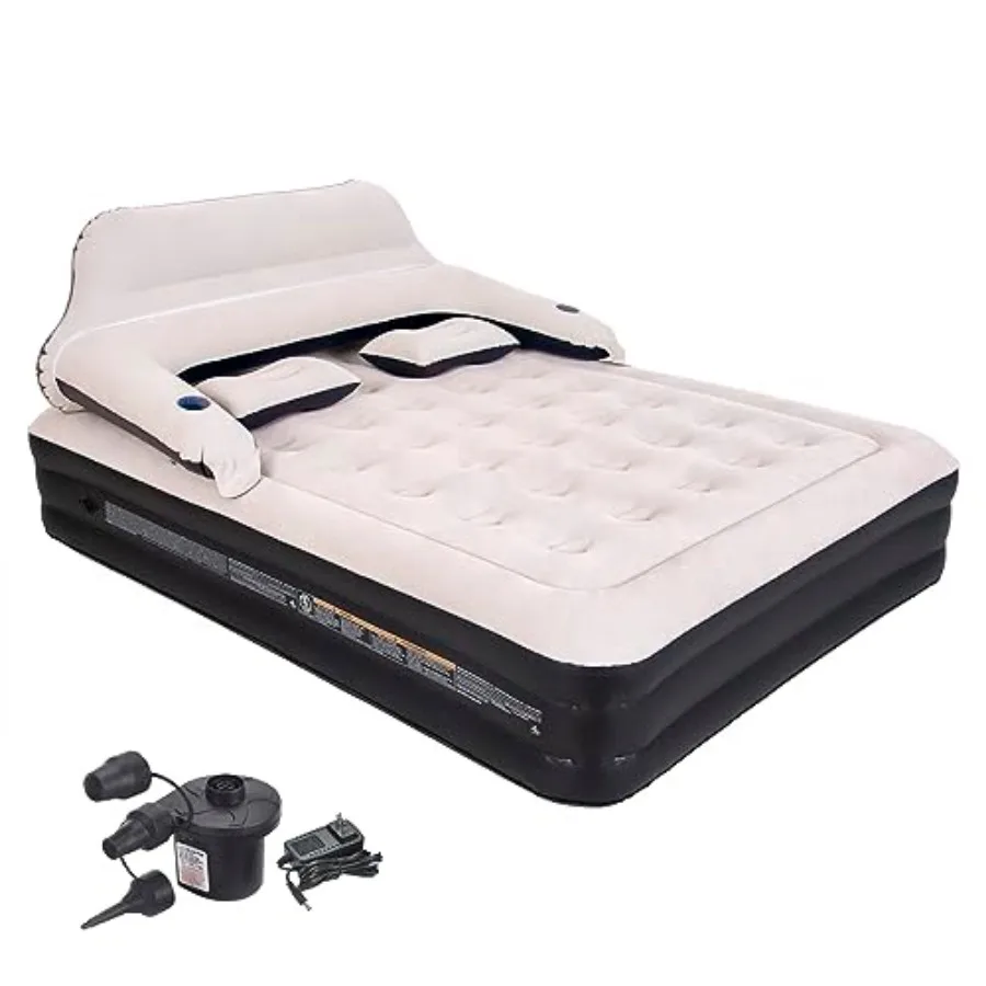 Queen Size Air Mattress Inflatable Bed with Pump and HeadboardBlow Up Mattress for Bedroom Overnight
Queen Size Air Mattress Inflatable Bed with Pump and HeadboardBlow Up Mattress for Bedroom Overnight