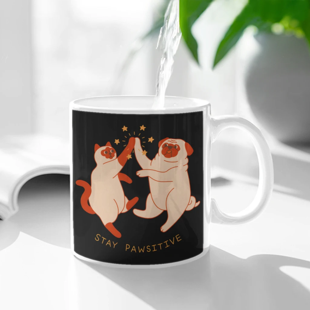 Stay Pawsitive Ceramic Cup Coffee Oatmeal Breakfast Cup Creative Personality Mug
Stay Pawsitive Ceramic Cup Coffee Oatmeal Breakfast Cup Creative Personality Mug