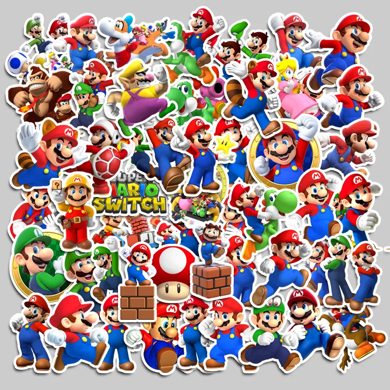 50/100pcs Super Mario Bros Stickers Scrapbook Guitar Laptop Skateboard Waterproof Sticker Game Stickers Kids Gift Toy Gift
50/100pcs Super Mario Bros Stickers Scrapbook Guitar Laptop Skateboard Waterproof Sticker Game Stickers Kids Gift Toy Gift