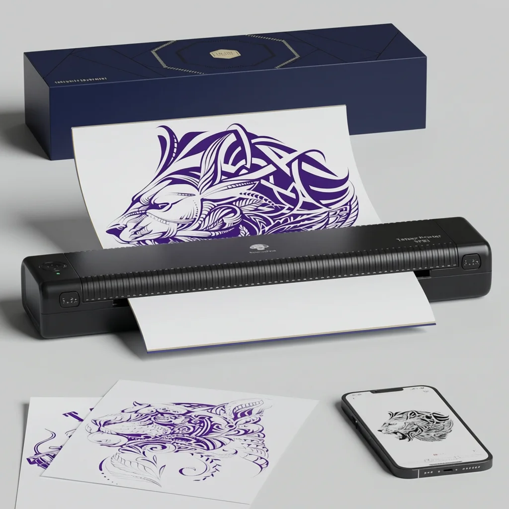 Tattoo Printer, Phomemo TP81, Color to Outline, Inkless Tattoo Transfer Machine, Portable Design
Tattoo Printer, Phomemo TP81, Color to Outline, Inkless Tattoo Transfer Machine, Portable Design
