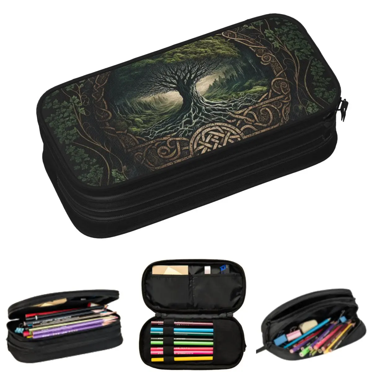 Yggdrasil Tree Of Life Celtic Pencil Cases for Student School Pen Box Pencil Bag Big Capacity Pencil Pouch
Yggdrasil Tree Of Life Celtic Pencil Cases for Student School Pen Box Pencil Bag Big Capacity Pencil Pouch