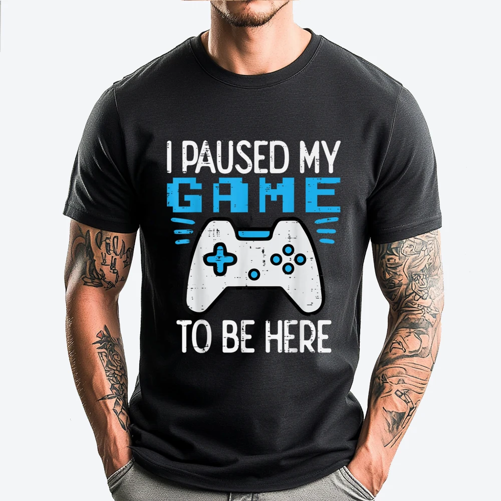 Paused My Game Gamer Controller Gaming Boys Kids Men Youth Plain T Shirts Wholesale T-Shirt Father's Day
Paused My Game Gamer Controller Gaming Boys Kids Men Youth Plain T Shirts Wholesale T-Shirt Father's Day