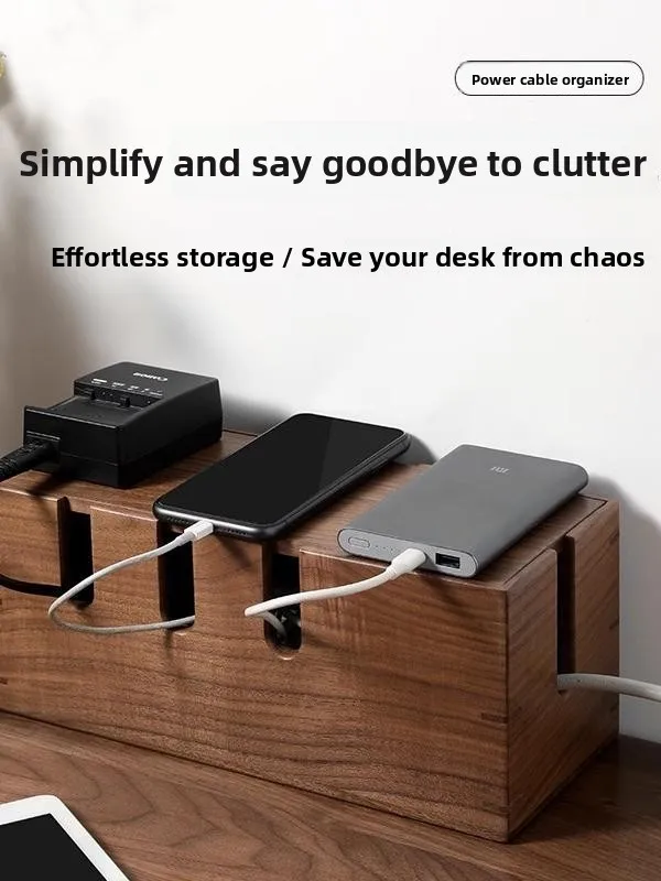 Real Wood Cable Organizer Box Desktop Wire Management Plug Board Power Cord Storage Case Fly Organization Tools
Real Wood Cable Organizer Box Desktop Wire Management Plug Board Power Cord Storage Case Fly Organization Tools