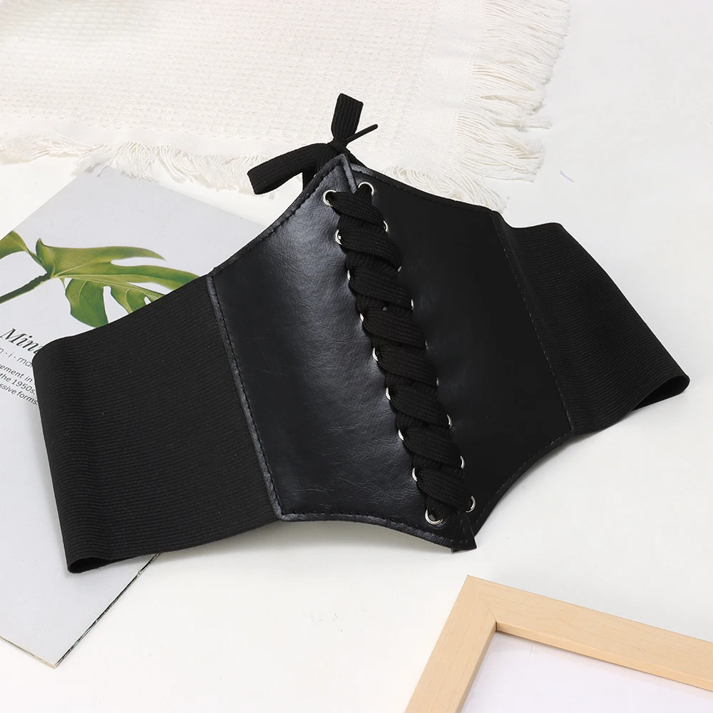 1Pcs Black Wide Elastic Waist Belt Fashionable Women Decorative Simple Velcro Design All Match Belt
1Pcs Black Wide Elastic Waist Belt Fashionable Women Decorative Simple Velcro Design All Match Belt