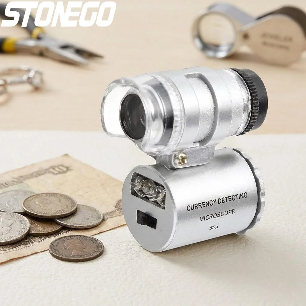60X LED Magnifier UV Light Portable Foldable Loupe for Jewelry Coin Stamp Antiques Inspection
60X LED Magnifier UV Light Portable Foldable Loupe for Jewelry Coin Stamp Antiques Inspection