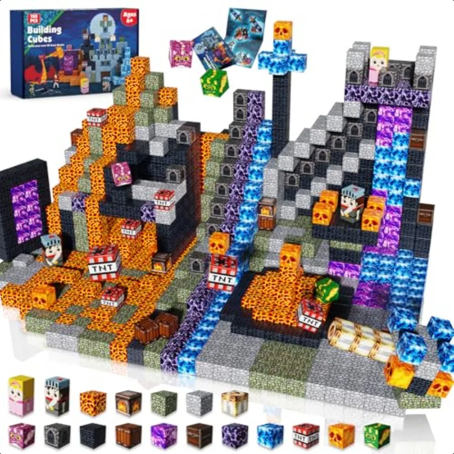 Goody King 150 PCS Magnetic Building Blocks Montori Magnetic Toys Build Dark Castle Set STEM Toddler Sensory Building Blocks fo 
Goody King 150 PCS Magnetic Building Blocks Montori Magnetic Toys Build Dark Castle Set STEM Toddler Sensory Building Blocks fo