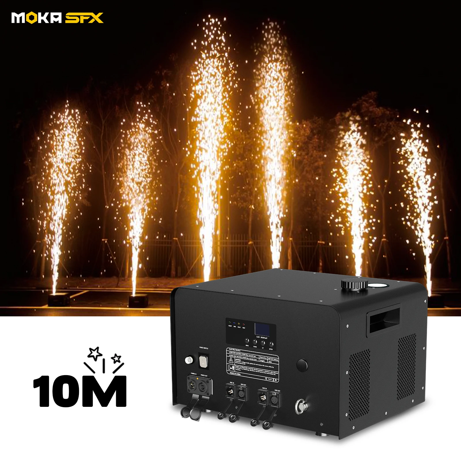 MOKA 1700 Вт машина холодной искры уличный водонепроницаемый 8-10 метров фонтанный искровой бенгальский блеск для праздничного шоу
MOKA 1700 Вт машина холодной искры уличный водонепроницаемый 8-10 метров фонтанный искровой бенгальский блеск для праздничного шоу