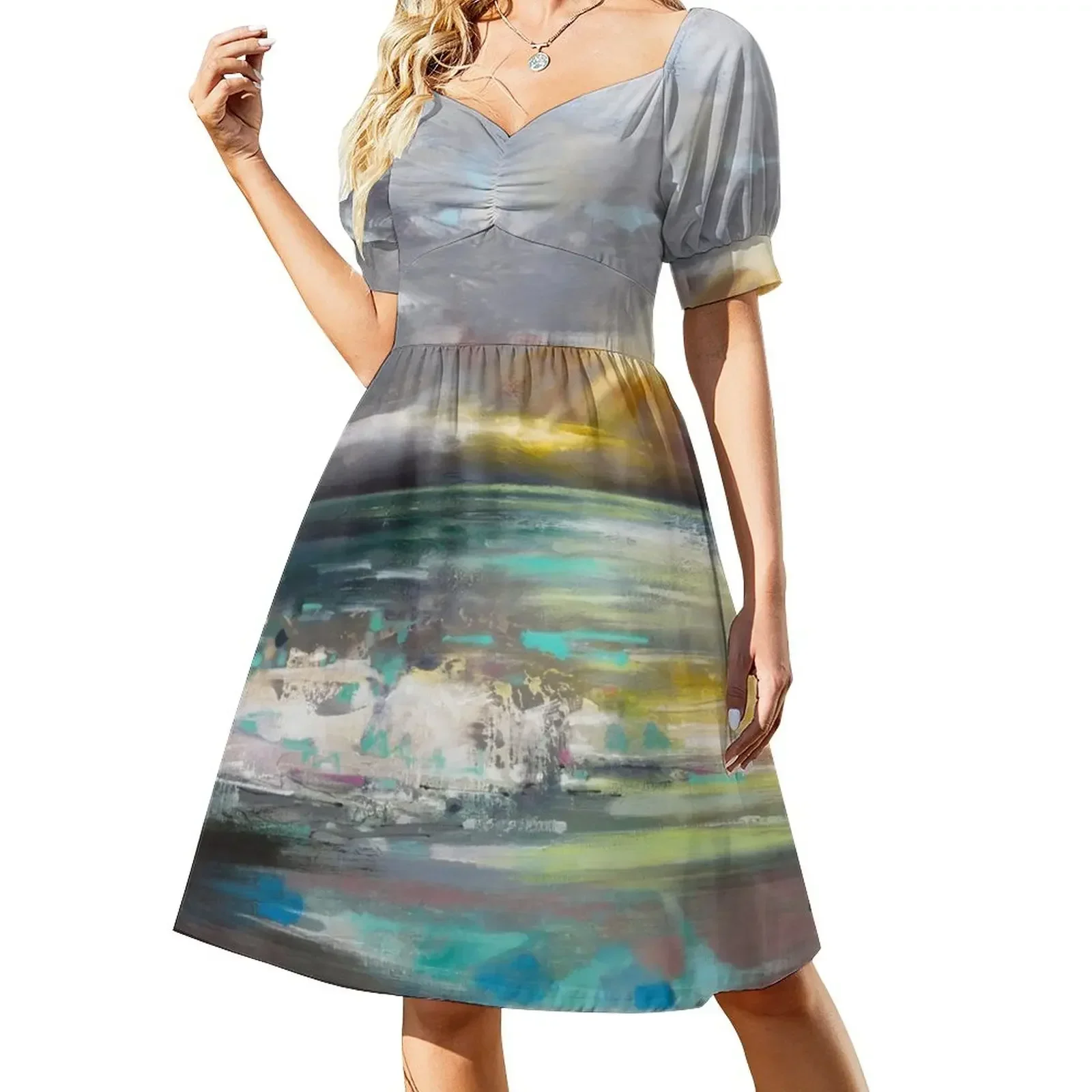 Breaking Short-Sleeved Dress evening dress elegant dress loose women's womans clothing
Breaking Short-Sleeved Dress evening dress elegant dress loose women's womans clothing