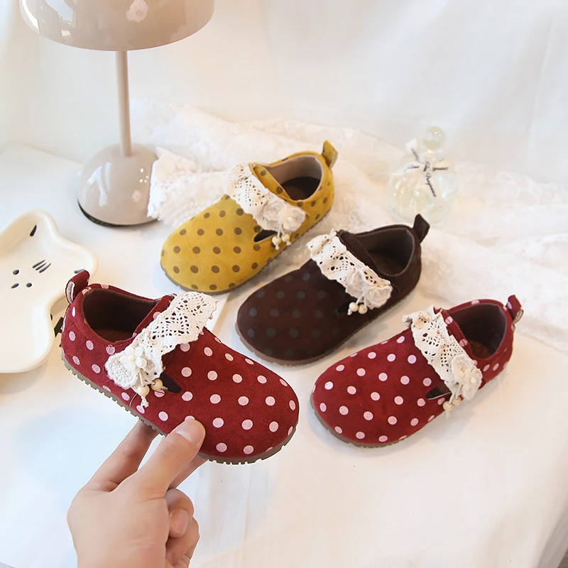 Детские туфли-балетки для девочек, милые, в горошек, с кружевом, кожаные, с круглым носком, 2026, абсолютно новые, детские туфли принцессы, с мягкой подошвой
Детские туфли-балетки для девочек, милые, в горошек, с кружевом, кожаные, с круглым носком, 2026, абсолютно новые, детские туфли принцессы, с мягкой подошвой