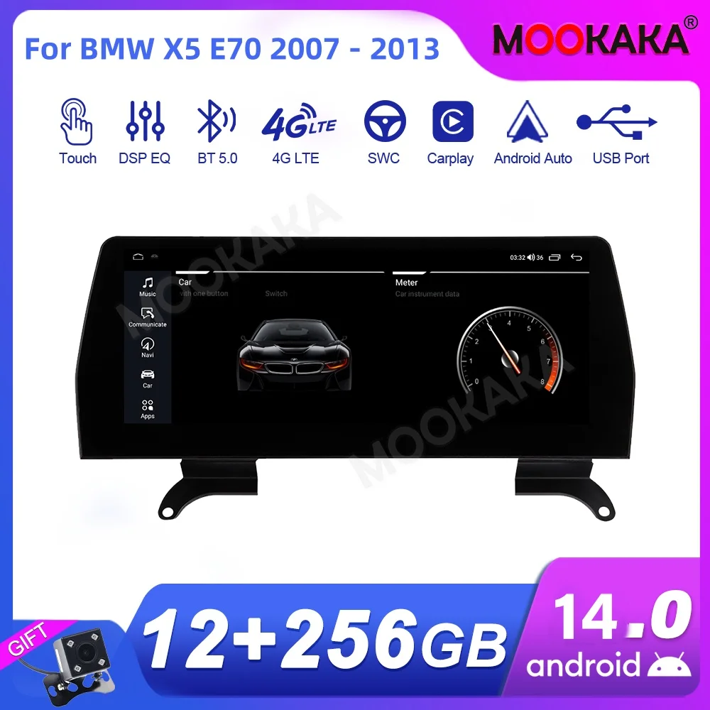 Для BMW X5 E70 2007-2013 Автомобильный радиоприемник Мультимедийный плеер Беспроводной Carplay Android Авторадио Стерео GPS Navi Головное устройство WiFi 4G
Для BMW X5 E70 2007-2013 Автомобильный радиоприемник Мультимедийный плеер Беспроводной Carplay Android Авторадио Стерео GPS Navi Головное устройство WiFi 4G