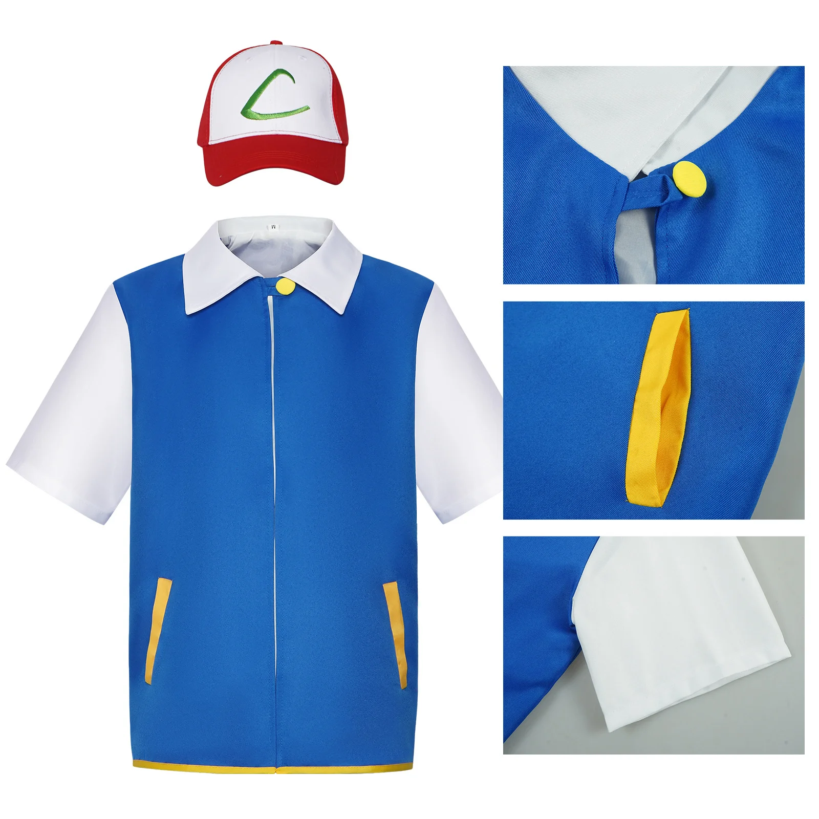 Children's Anime Pet Elf COSPLAY Clothing Men's Wear Xiaozhi COS Gloves Jacket for Poke mon Sweater Pocket Monsters Factory Sale
Children's Anime Pet Elf COSPLAY Clothing Men's Wear Xiaozhi COS Gloves Jacket for Poke mon Sweater Pocket Monsters Factory Sale